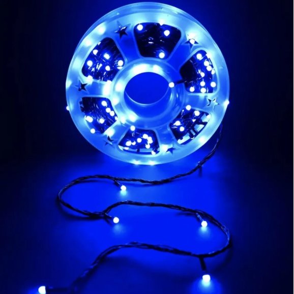 Світлодіодна вулична гірлянда 50m 150 LED blue (50m-)