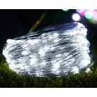 Гирлянда роса USB 10м white