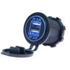 Автомобільний зарядний пристрій із двома USB-портами Blue