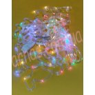 Гирлянда-штора 4 елки, 4 санты - 8 дорожек RGB (33-3)