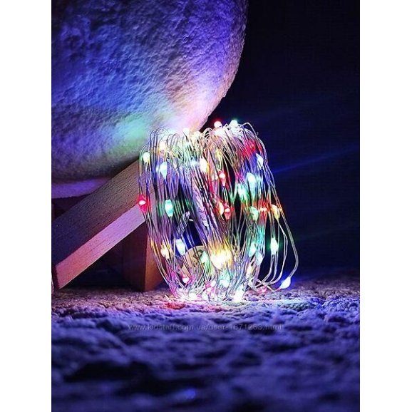 Гирлянда роса USB 5м RGB