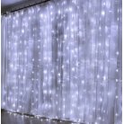 Світлодіодна гірлянда штора на прозорому дроті 3 м x 2.8 м 280 led white (4-2)