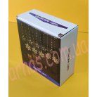 Гирлянда-штора 5 маленьких звезд, 5 снежинок - 10 дорожек warm (33-8)