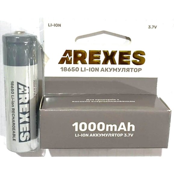 Акумулятор Arexes Li-ion 18650 3.7v 1000mah
