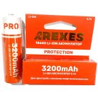 Аккумулятор Arexes Li-ion 18650 3.7v 3200mah с защитой