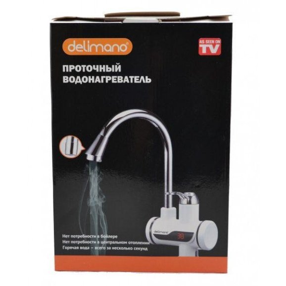 Проточный водонагреватель Delimano Water Heater с LCD экраном