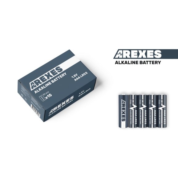 Батарейка LR03/AAA 1.5v Arexes алкалиновая (60шт в упаковке)