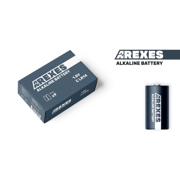 Батарейка LR14/C 1.5v Arexes алкалиновая (18шт в упаковке)
