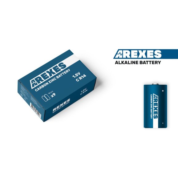 Батарейка R14/C 1.5v Arexes цинк карбон (24шт в упаковке)