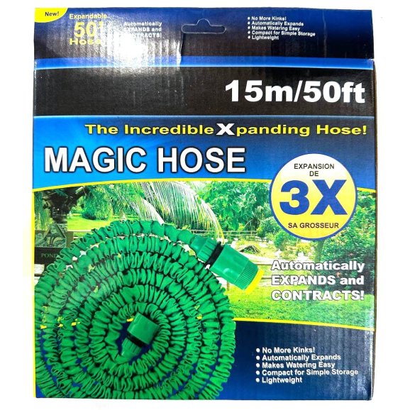 Шланг поливочный растягивающийся X HOSE 15m 50FT