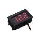 Вольтметр 27014R цифровий 4,5-30V вбудований (два дроти) Червоний