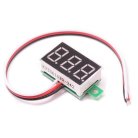 Вольтметр V20D цифровий постійного струму 4,5-30V Червоний (два дроти)