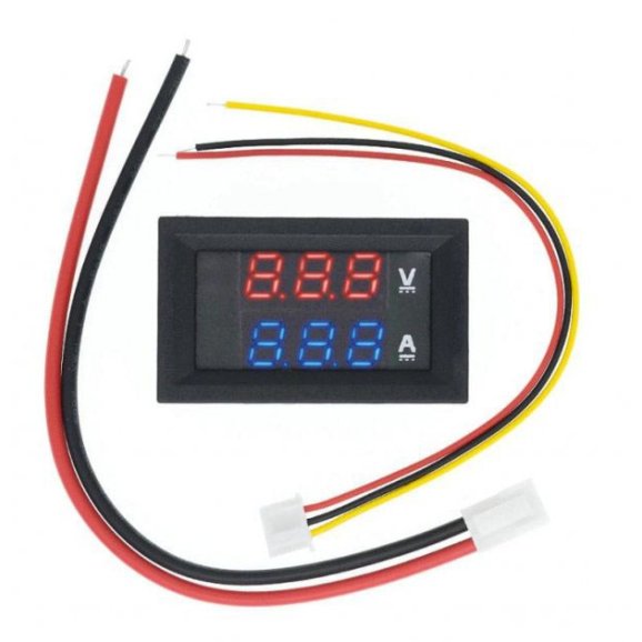 Вольтметр-Амперметр 27019 цифровой 100V/10A встраиваемый