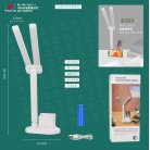 Настільна LED лампа BL-A8 з акумулятором та утримувачем для телефону