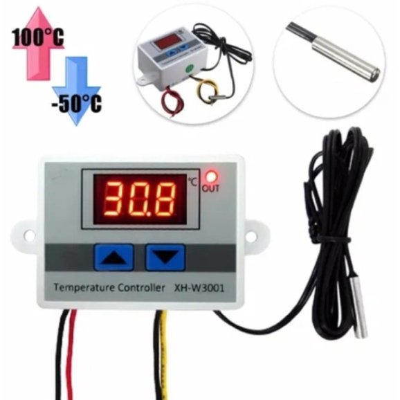 Терморегулятор XH-W3001(12V120W)цифровой контроллер температуры