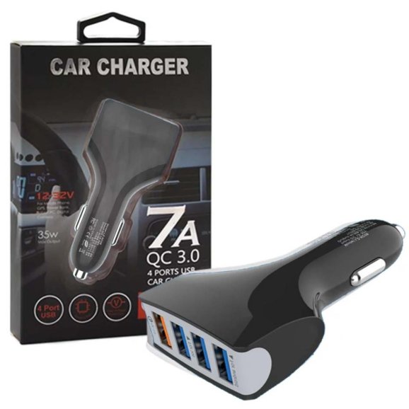 Автомобільний зарядний пристрій Car Charger 4 ports USB (4-3)