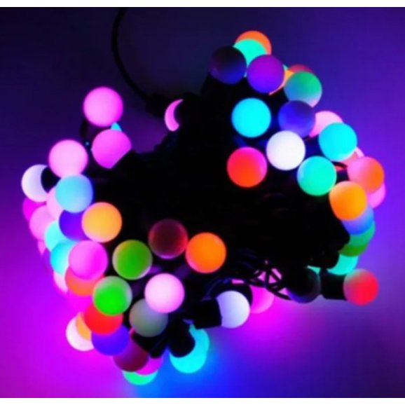 Светодиодная гирлянда средний шарик 100 LED (7-7)