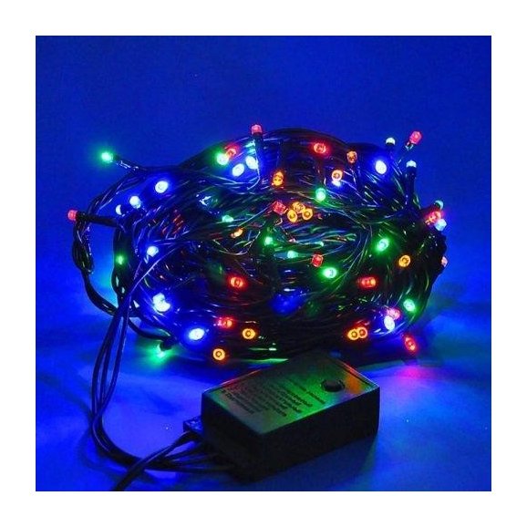 Светодиодная гирлянда 90 LED линза RGB (7-1)