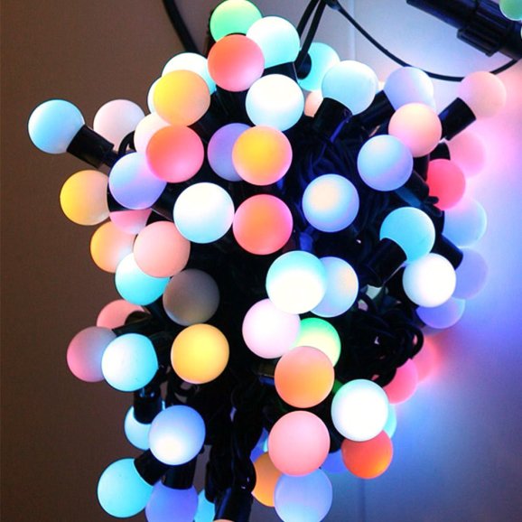 Світлодіодна гірлянда середня кулька 200 LED (7-8)