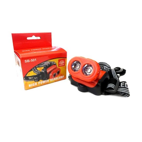 Налобный фонарь High Power Headlamp SB-501 на батарейках
