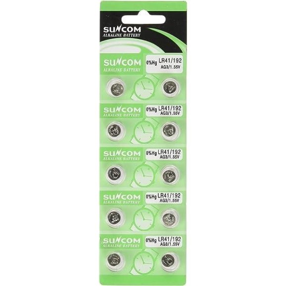 Батарейка LR41/192 AG3/1.55v Suncom Alkaline Battery