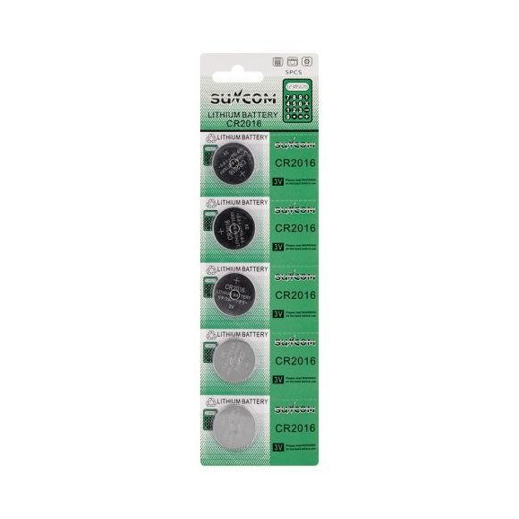 Батарейка CR2016 3v Suncom Lithium Battery