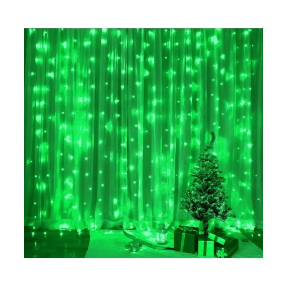 Світлодіодна гірлянда водоспад 280LED green (8-18)