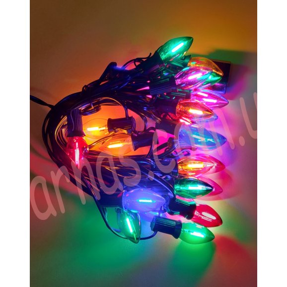 Светодиодная гирлянда-лампочка RGB (12-1)
